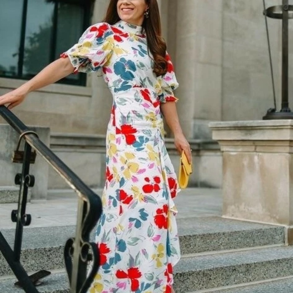 RIXO Floral Maxi Dress
